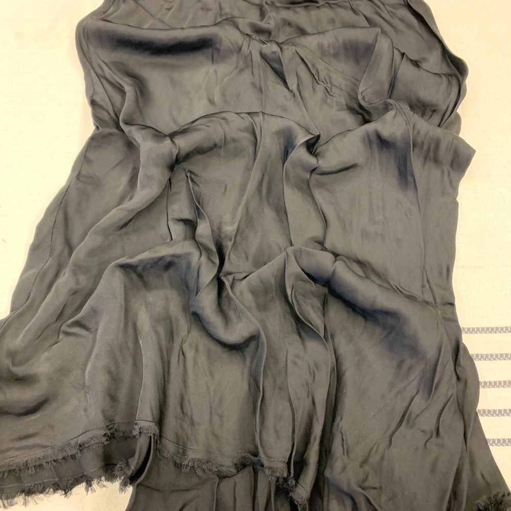 NATION LTD Georgette Skirt, Black, XS